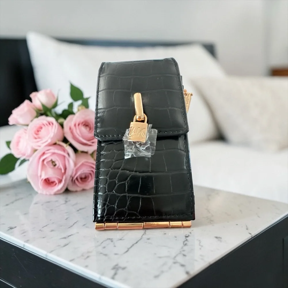 Anne Klein Black Croc-Embossed Wallet Bundle NWT - Picture 6 of 11